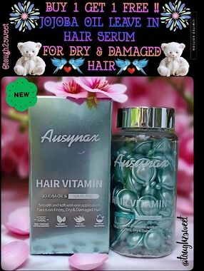 🆕️BUY 1 GET 1 FREE!🎉🎉🎉JOJOBA OIL LEAVE IN HAIR SERUM FOR DRY & DAMAGED HAIR
